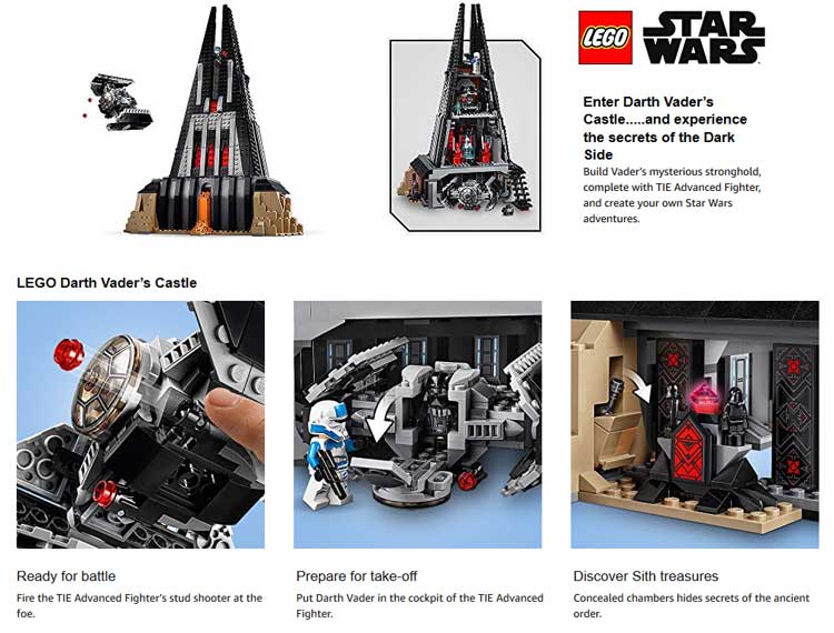 LEGO 75251 Star Wars Darth Vader's Castle bei Amazon: Versand am 26.11.