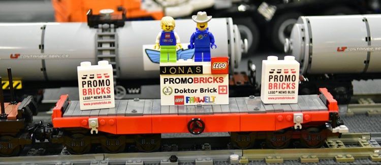 LEGO Fanwelt 2018: PROMOBRICKS Standbilder, Stempel und Minifigur
