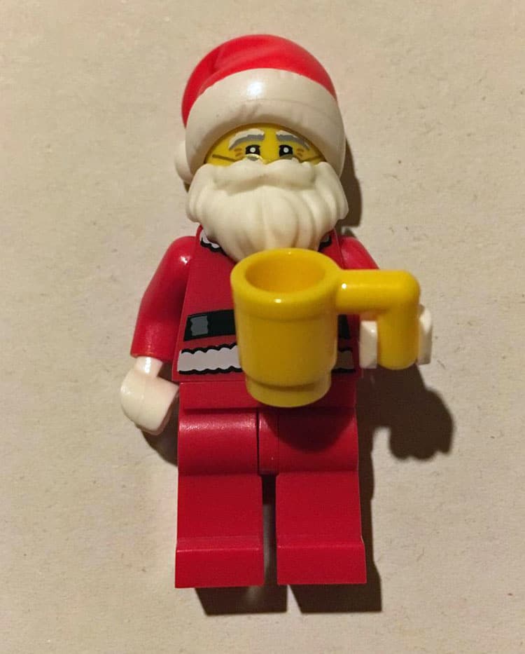 Lego®  Weihnachten Weihnachtsmann Nikolaus Minifigur Santa Claus Figur Sack City