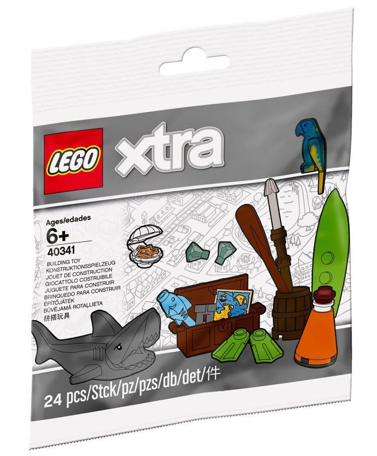 LEGO 40341 xtra Wasser: So sieht das Polybag aus und diese Teile sind drin