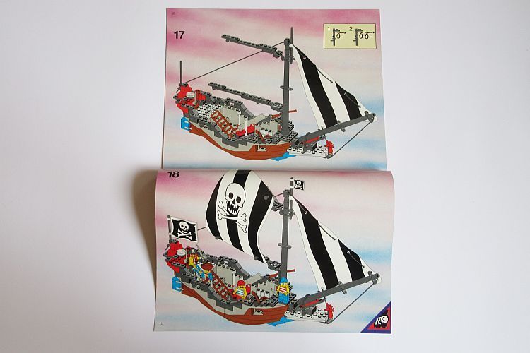 1993 Ersatz Segel Set Weiß für Lego Schiff Set 6268 Renegade Runner, 