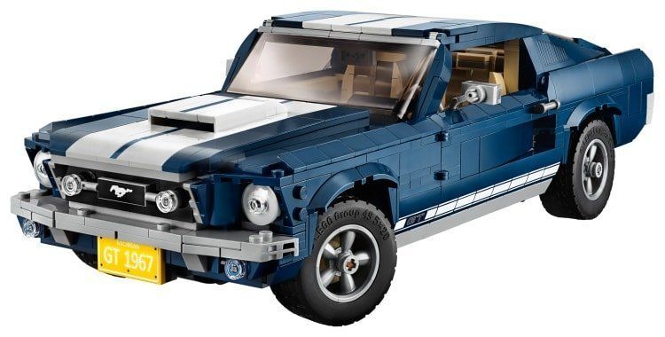 LEGO 10265 Ford Mustang kommt mit Schlüsselanhänger und Auto-Sticker