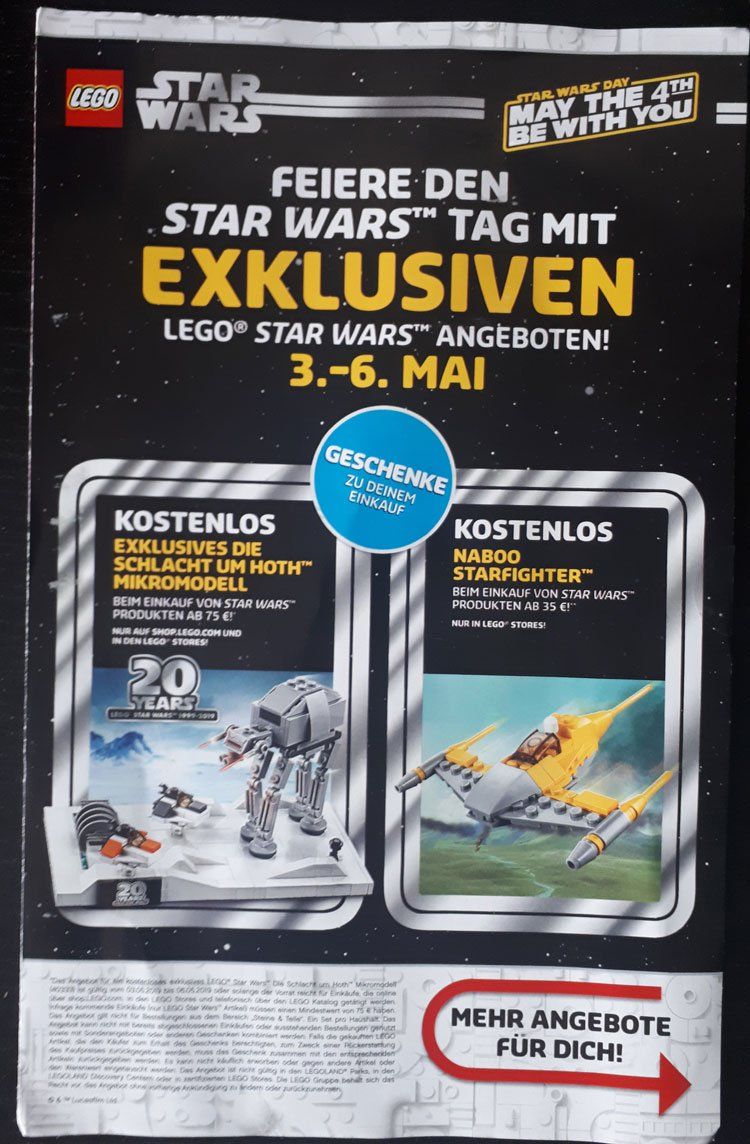 LEGO Star Wars Day 2019: Offizieller Flyer mit den Angeboten und Aktionen