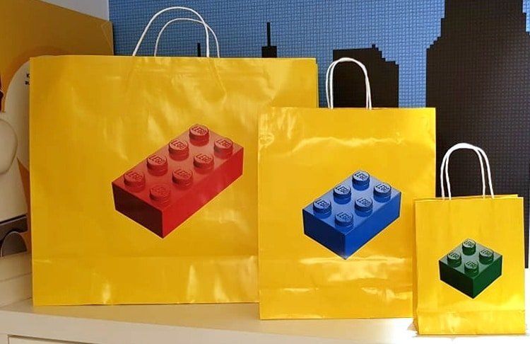 LEGO Tragetaschen aus Papier