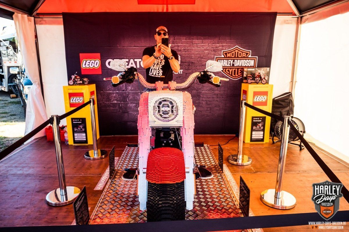 Harley Days Dresden 2019: LEGO XXL Harley-Davidson Modell ist dabei!