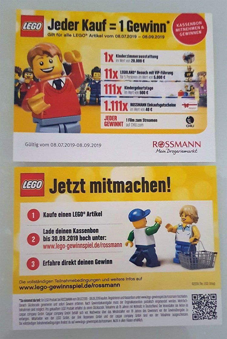 Rossmann Lego Gewinnspiel Vom 08 Juli Bis 08 September Promobricks Der Lego News Blog