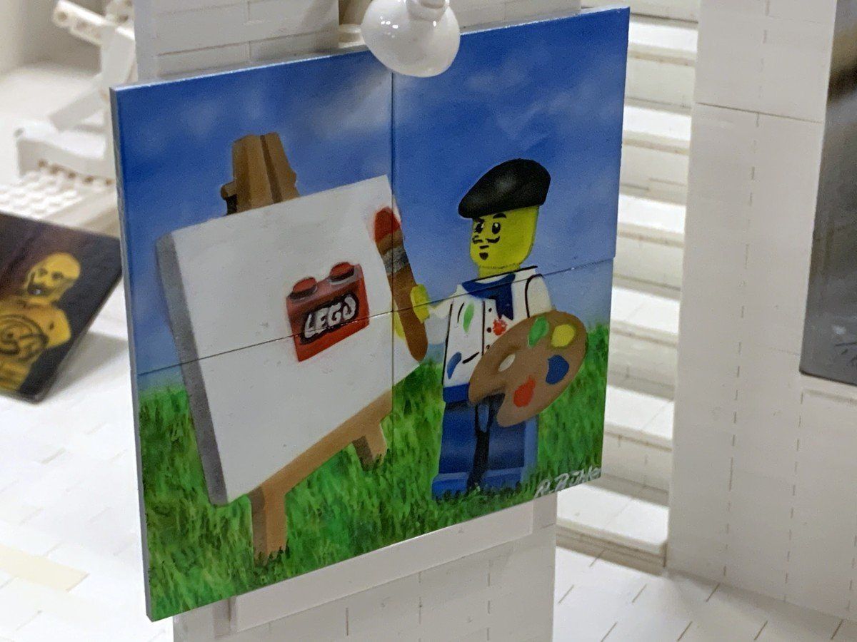 LEGO-Airbrush-Wettbewerb: Exponate in Skærbæk und Leipzig