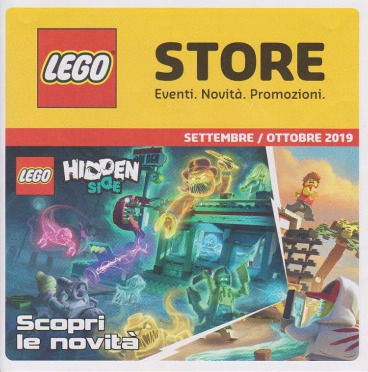 LEGO Store Flyer September/Oktober 2019: Lebkuchenhaus und Dinosaurier