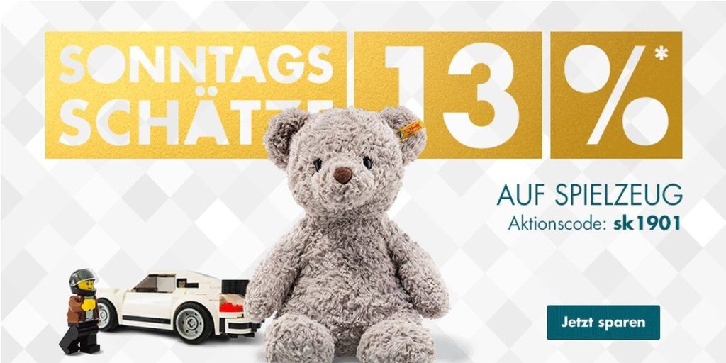 Galeria 13% auf Spielzeug (Screenshot: PROMOBRICKS)