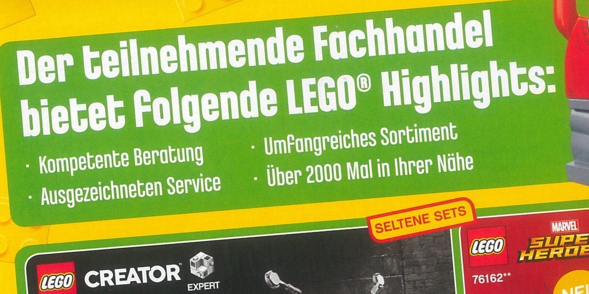 LEGO Katalog 1. Halbjahr 2020 - Sondereseiten des Fachhandels