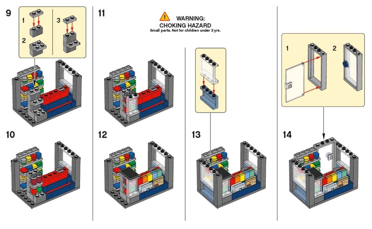 LEGO Newsstand Instruction