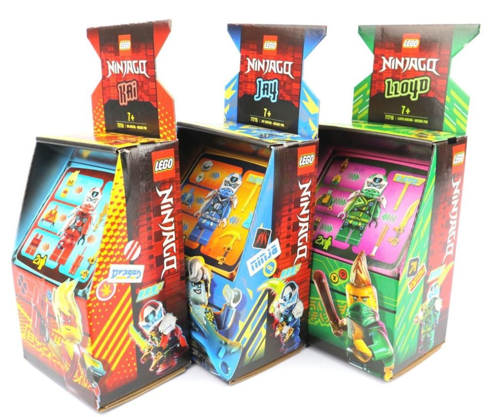 LEGO Ninjago Arcade Kapseln von Kai, Jay und Llyod