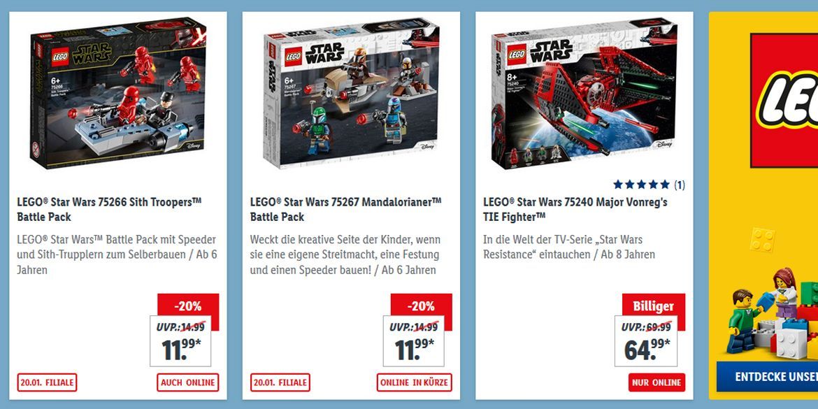 LEGO Star Wars Battlepacks bei LIDL