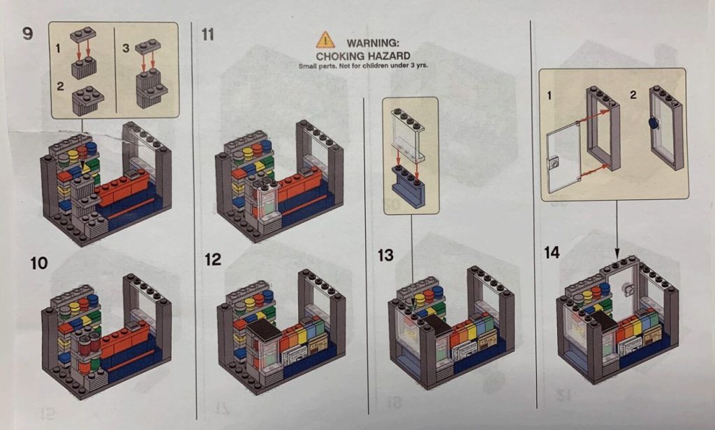 LEGO Modular Zeitungskiosk: Bauanleitung und Teileliste