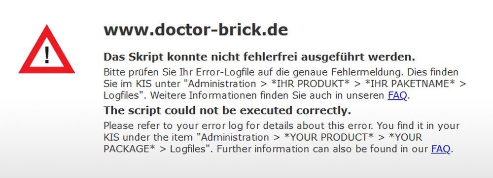 Doctor Brick Forum ist vorübergehend offline