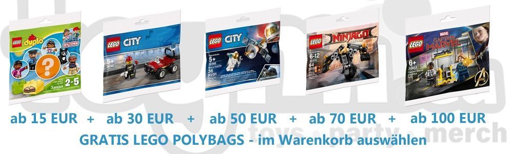 Bis zu 5x LEGO Polybags gratis bei toymi.eu