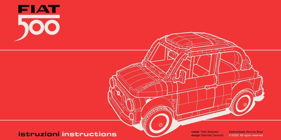 LEGO Ideas Entwurf - FIAT 500 Bauanleitung