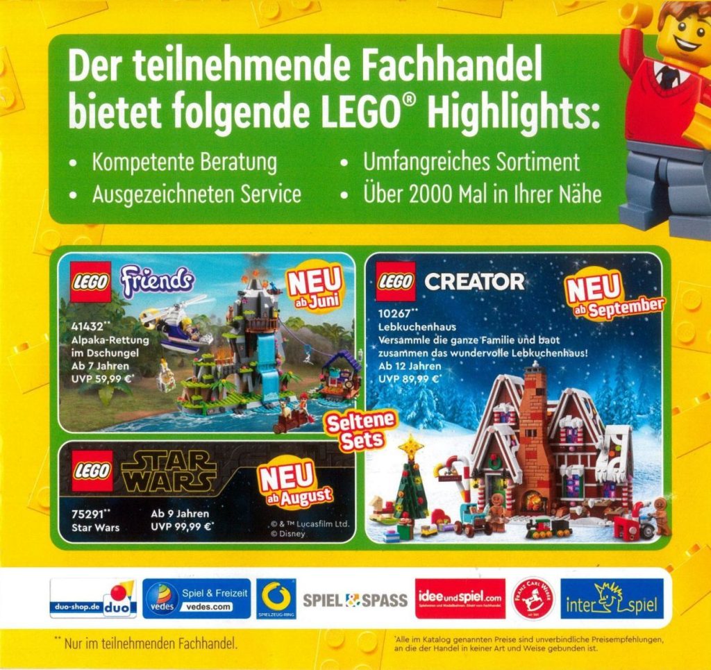 Neuer LEGO Katalog: Sonderseiten von SmythsToys & Co.