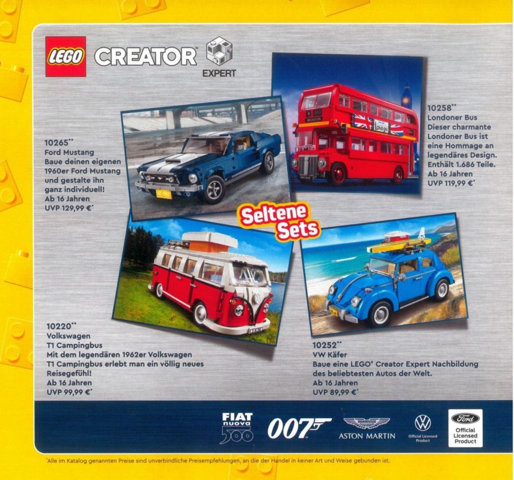 Neuer LEGO Katalog: Sonderseiten von SmythsToys & Co.