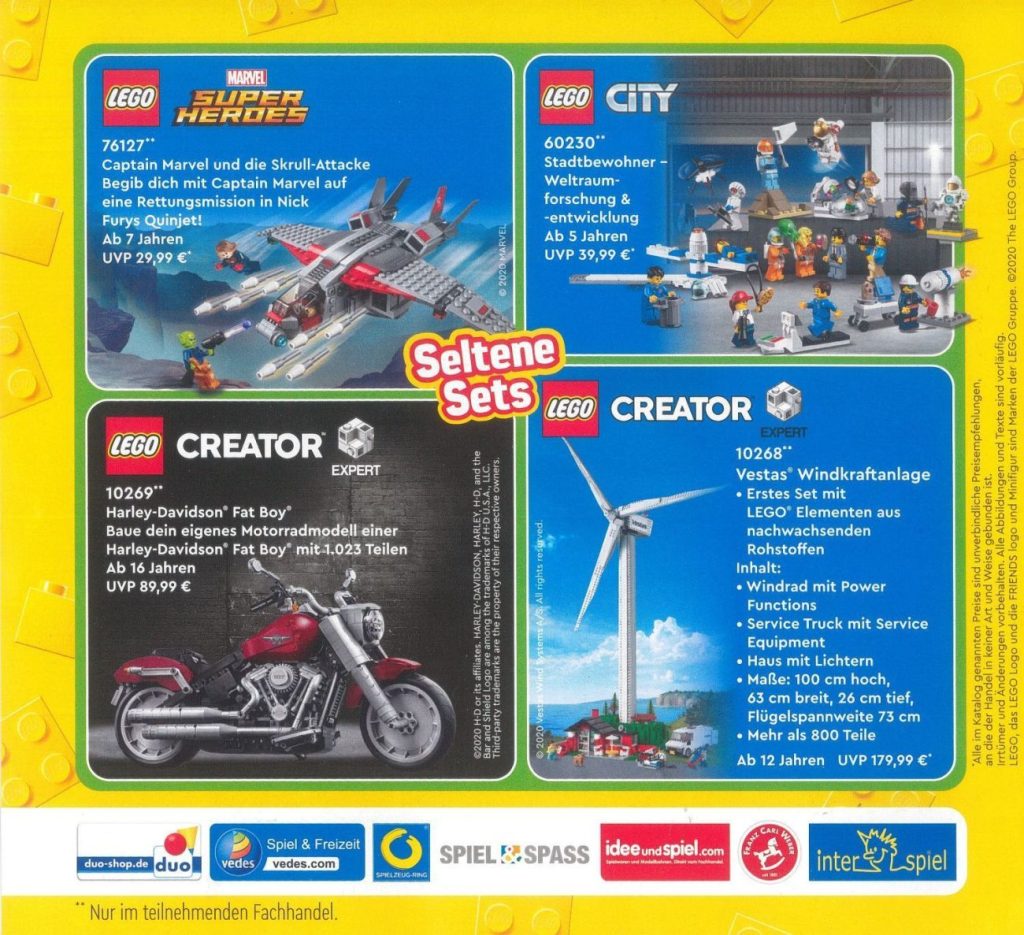 Neuer LEGO Katalog: Sonderseiten von SmythsToys & Co.