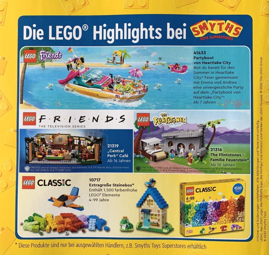 Neuer LEGO Katalog: Sonderseiten von SmythsToys & Co.