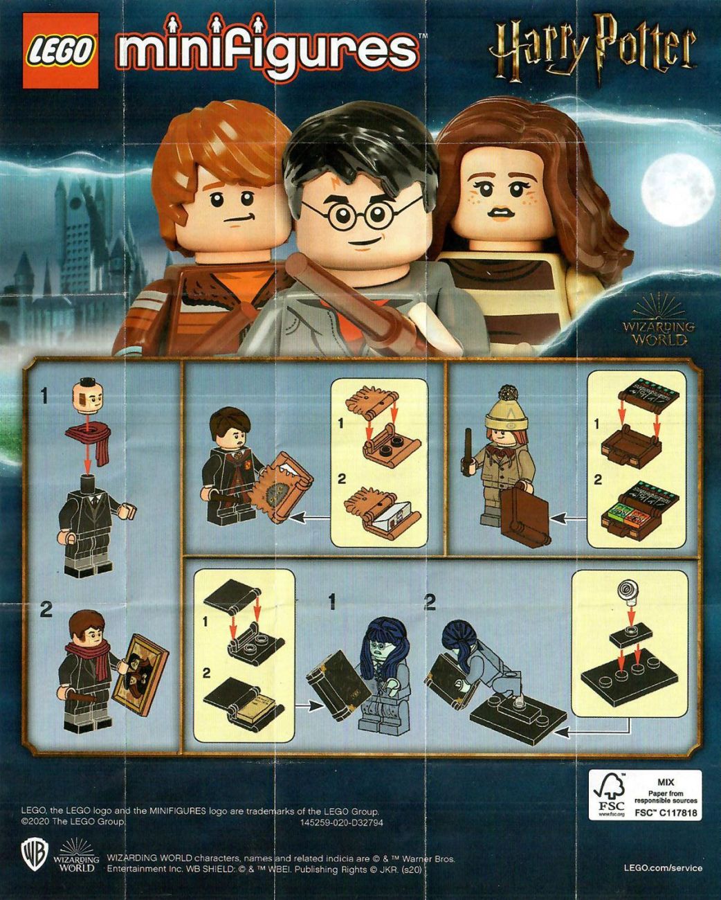 Lego 71028 Harry Potter Sammelserie 2 Komplettsatz 