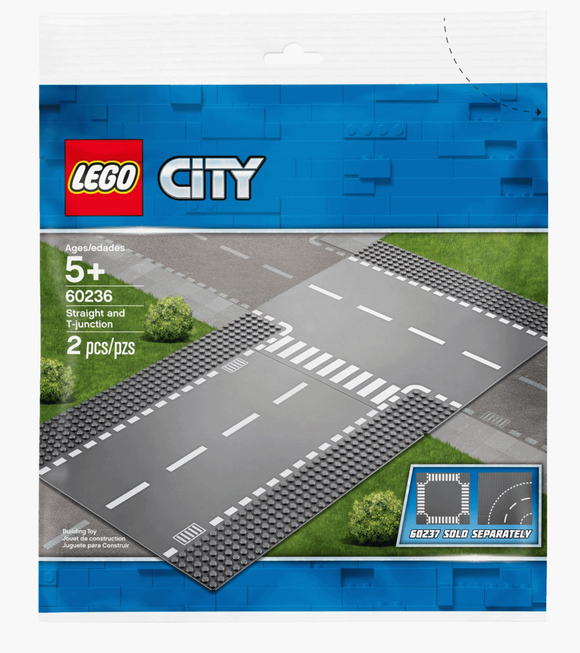 Lego Straßenplatte 16x16 Platte Straße Komplett BLAUGRAU PLATE STREET