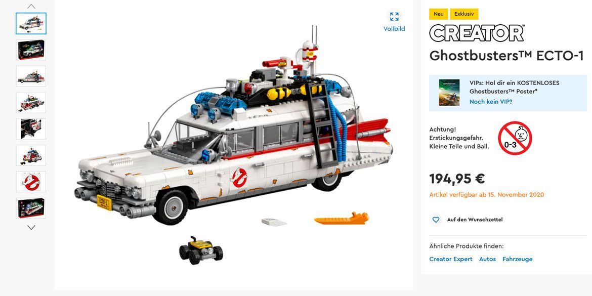 LEGO 10274 Ghostbusters Ecto-1 Poster