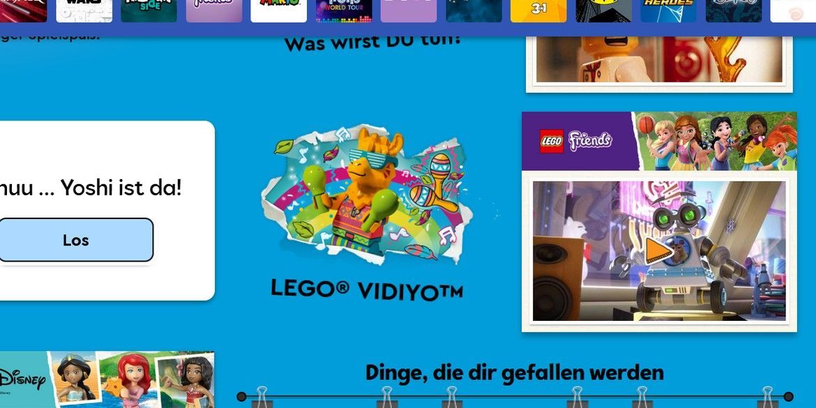 LEGO Vidiyo Teaser auf lego.com