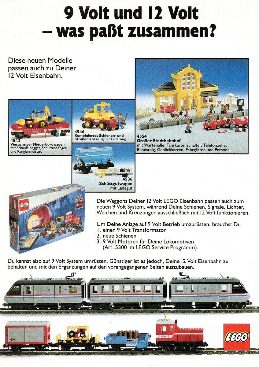 LEGO®  9 V Eisenbahn Lok aus 4558 mit Motor 