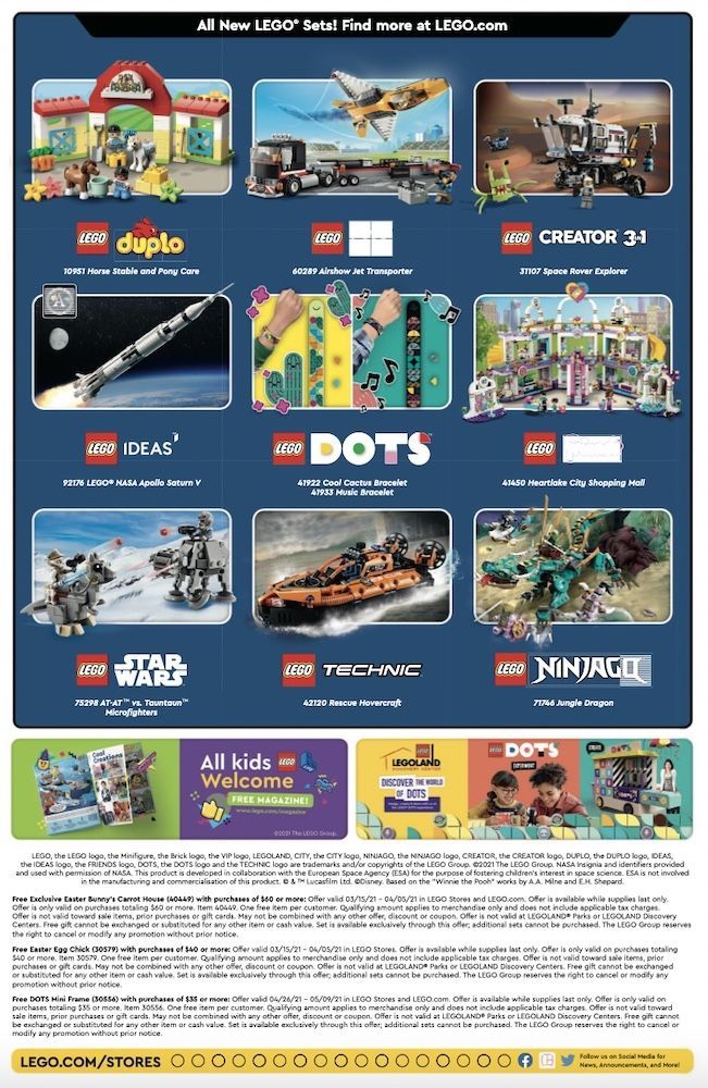 LEGO Store Kalender April 2021