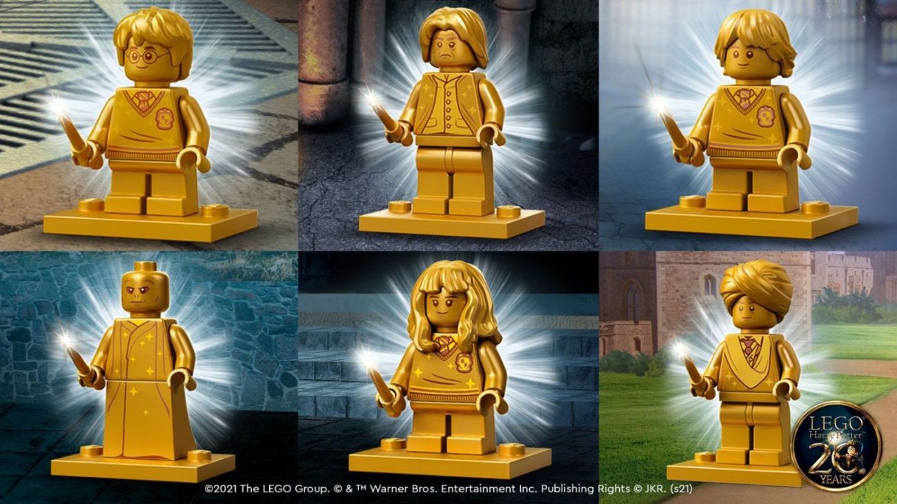 Figur Gold 20 Jahre 76395 LEGO Harry Potter Goldener Professor Quirrell 