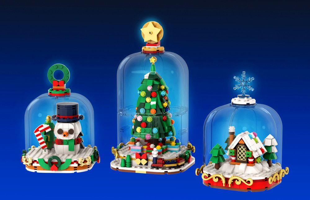 LEGO Ideas Winter Snow Globes