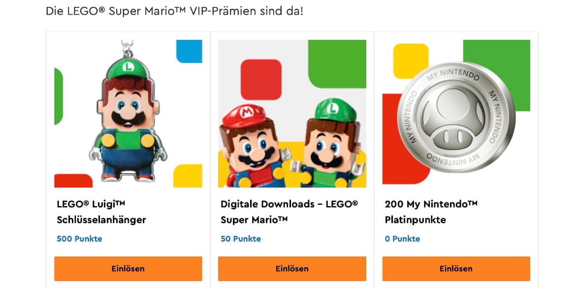 LEGO Super Mario VIP Prämien verfügbar!