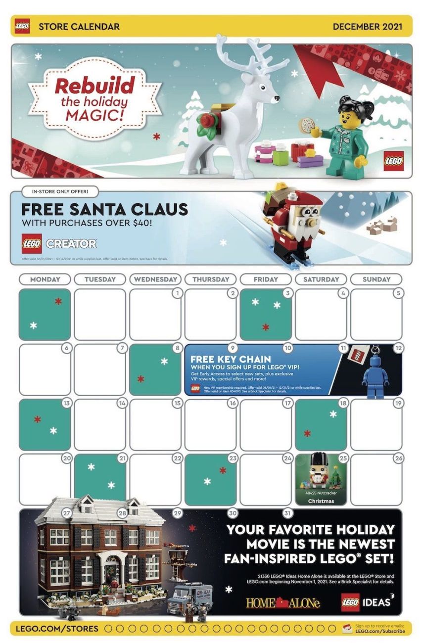 LEGO Store Kalender Dezember 2021