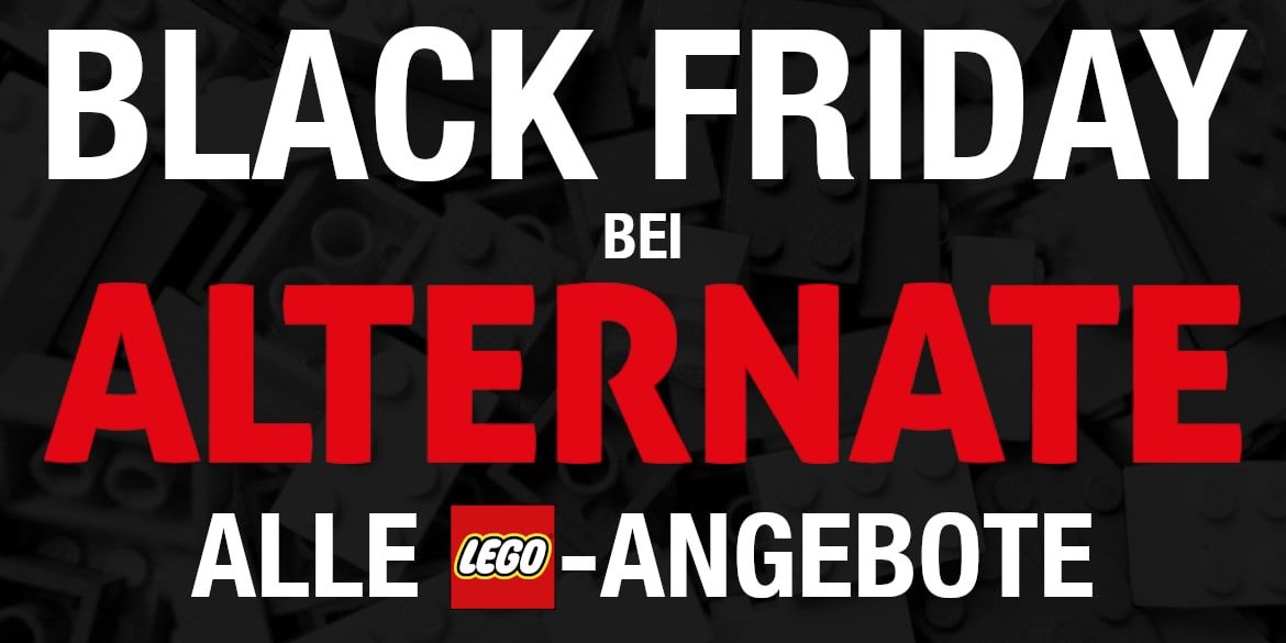 Black Week 2021: Sehr gute LEGO Angebote bei Alternate mit bis zu 50% Rabatt
