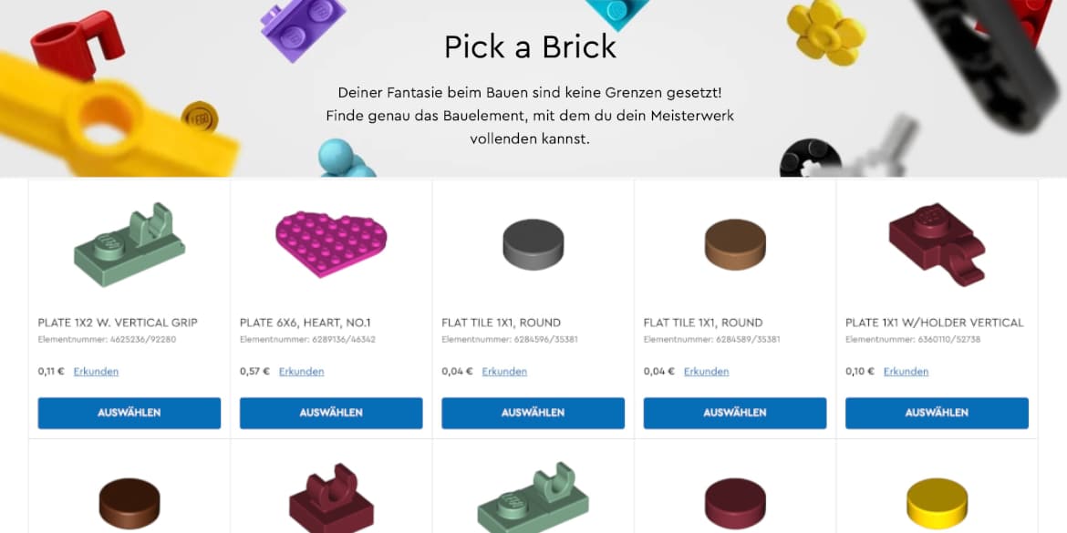 LEGO Steine & Teile und Pick a Brick werden zusammengelegt