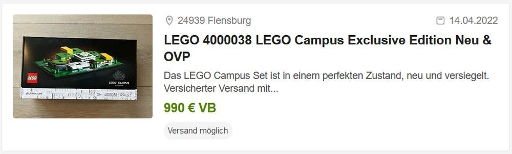 LEGO Architecture 4000038 LEGO Campus Set: Eigentlich nur für Mitarbeiter