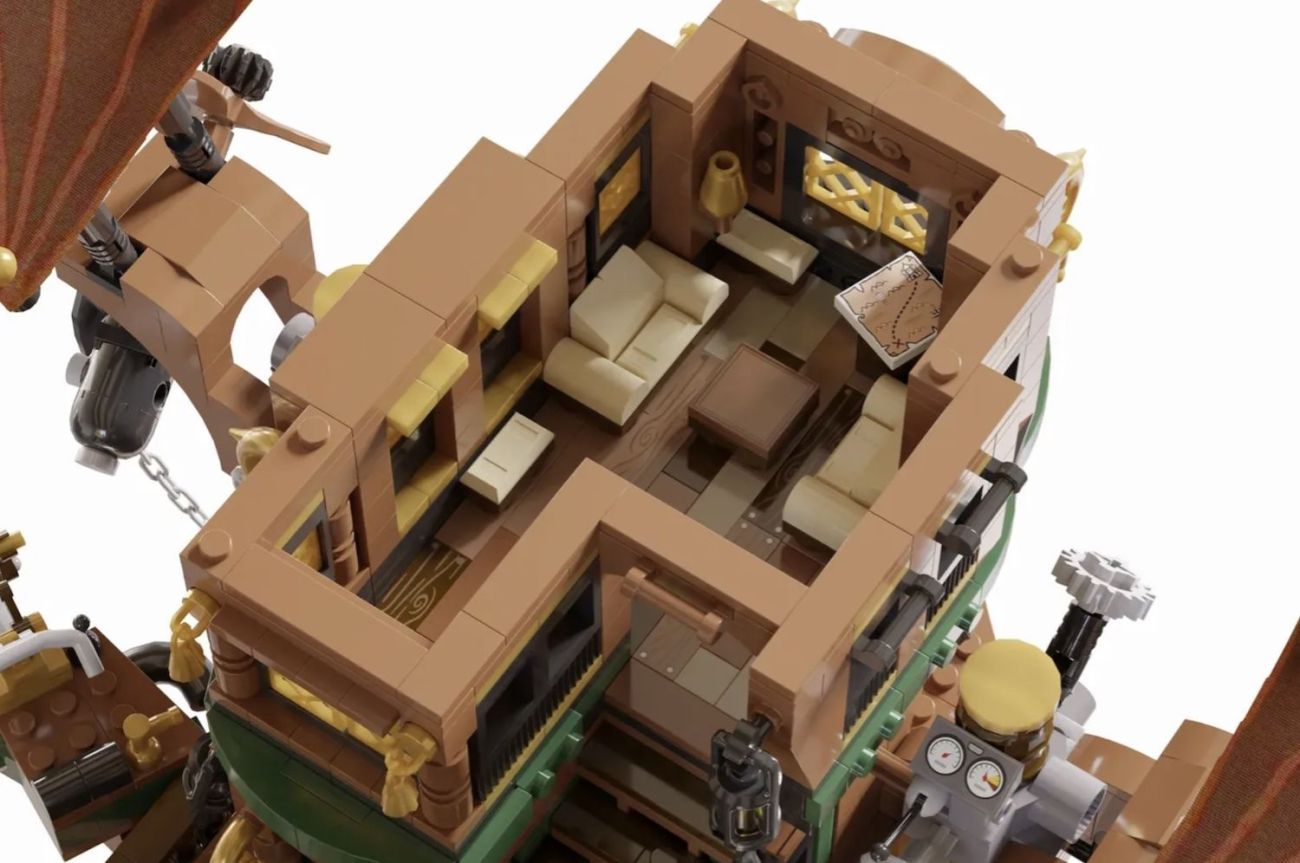 LEGO Ideas Motorized Steampunk Skyship 