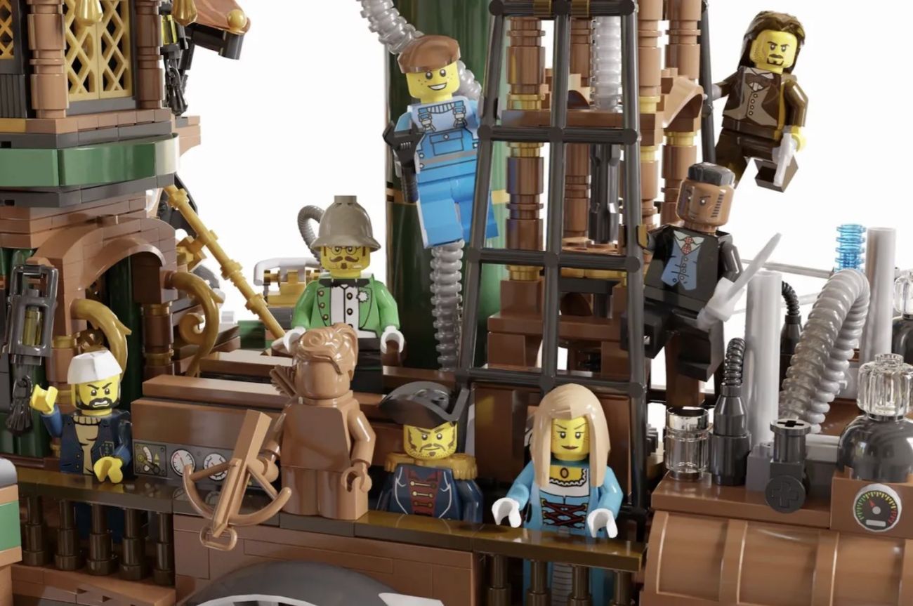 LEGO Ideas Motorized Steampunk Skyship 