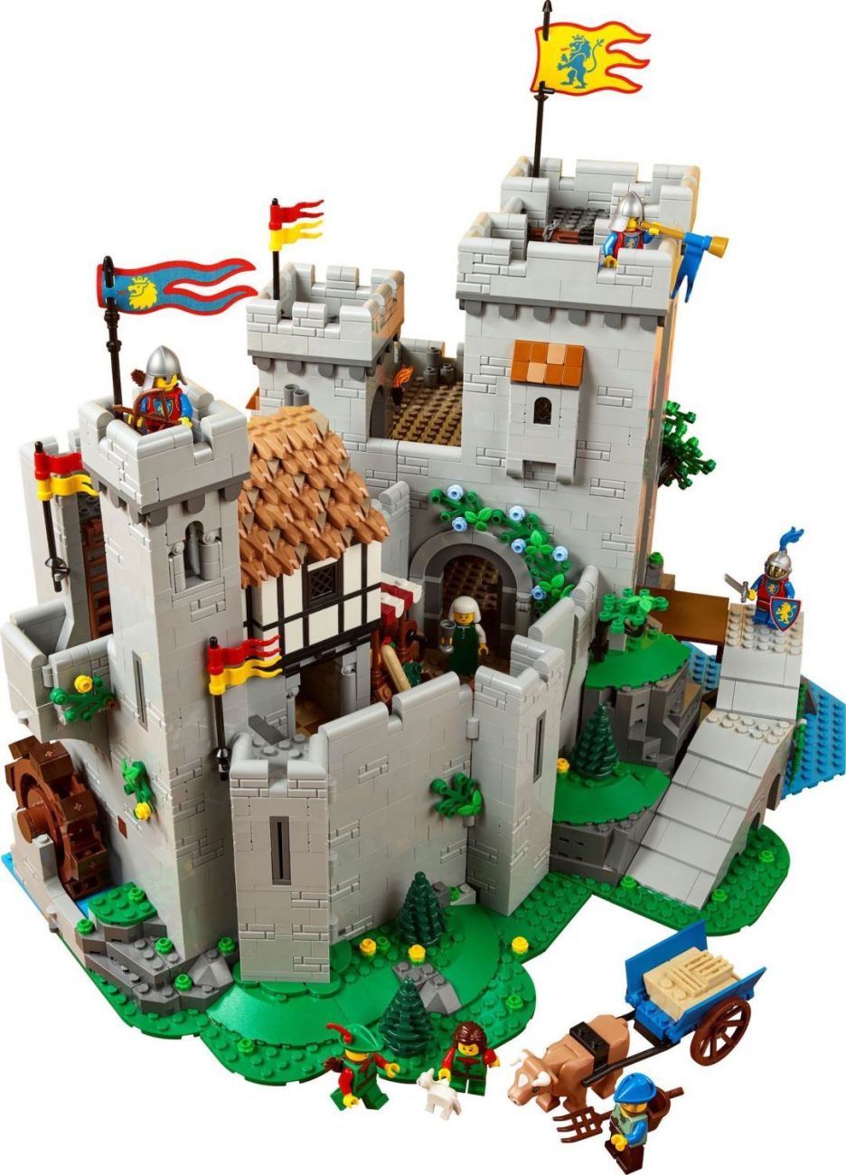LEGO Castle Top 3 verschiedene Löwenritter mit Waffen und Schilde 