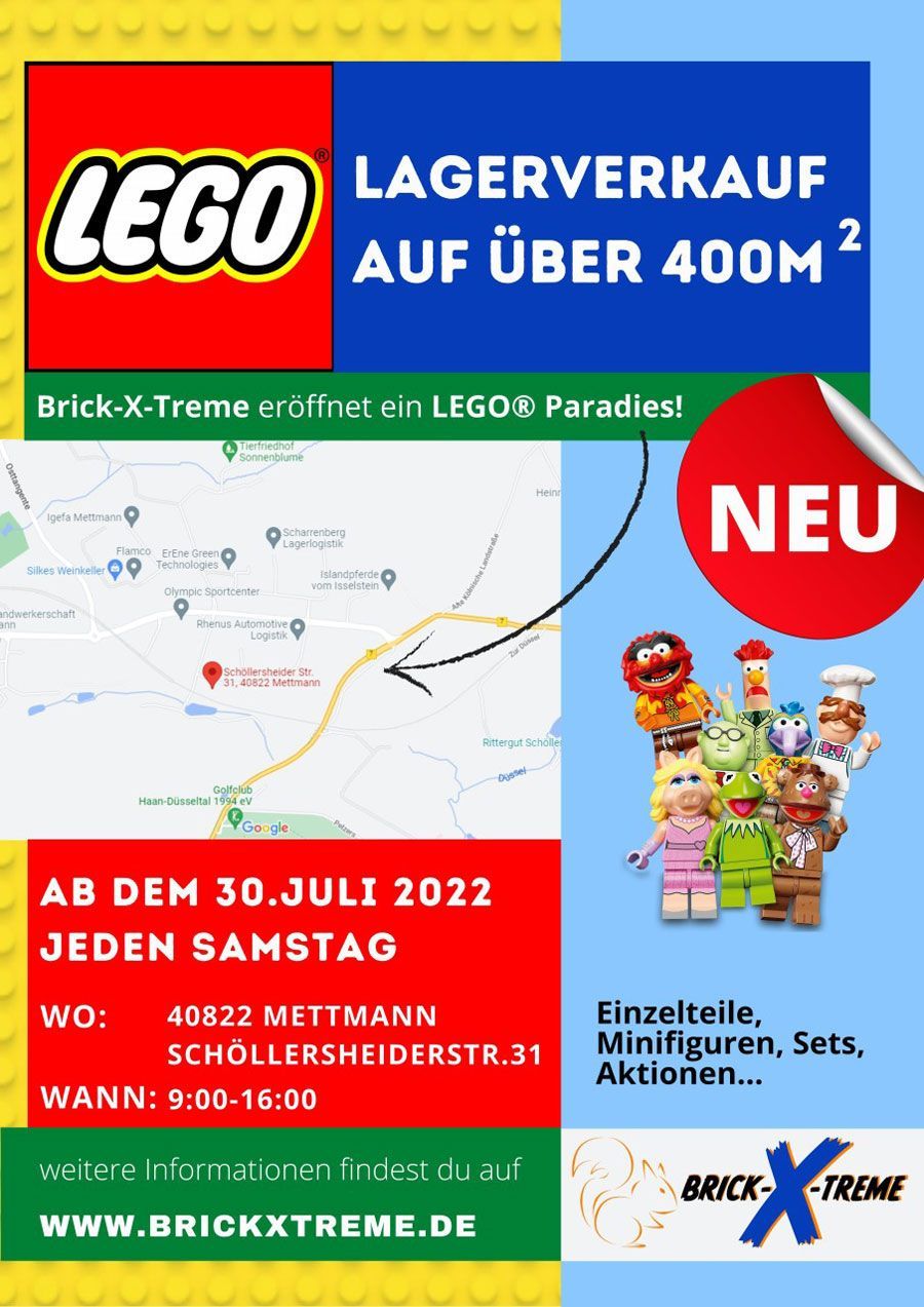 Brick-X-Treme Schatzkammer: LEGO Lagerverkauf startet diesen Samstag