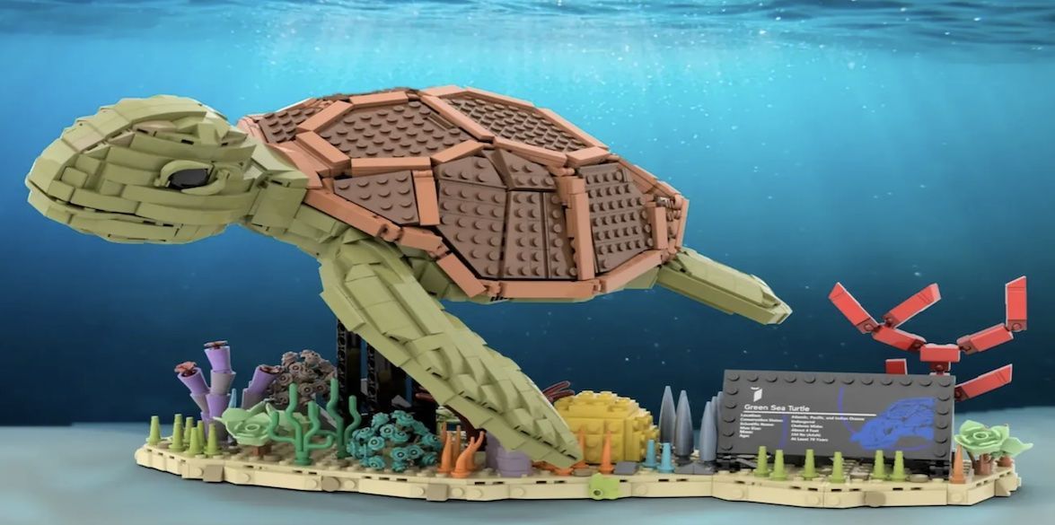 Sea Turtle schwimmt ins LEGO Ideas Review