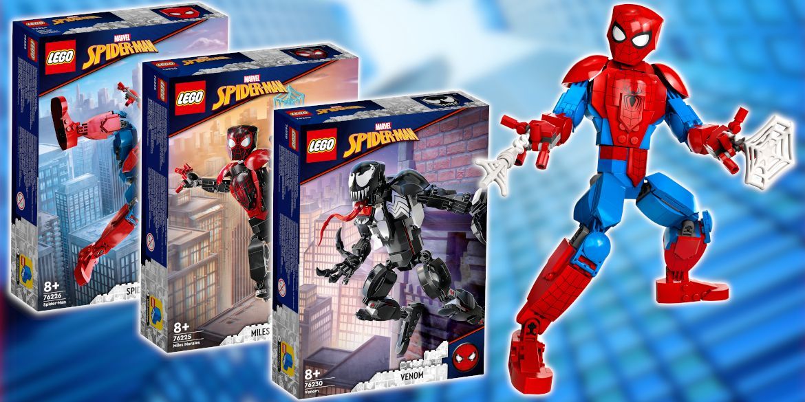 3 baubare LEGO Marvel Figuren erscheinen im September: Spider-Man, Venom & Miles Morales