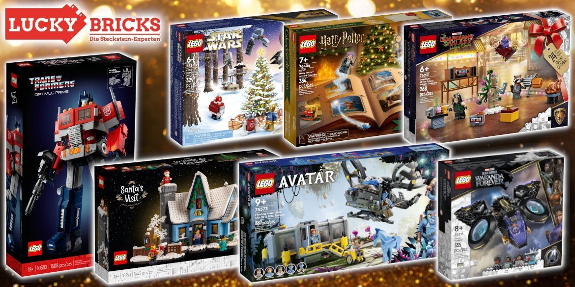 Lucky Bricks: Jetzt LEGO Adventskalender, Marvel & Avatar Neuheiten mit bis zu 25% Rabatt vorbestellen!