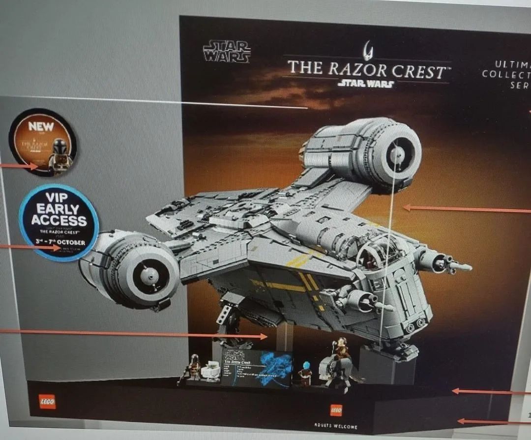 Die LEGO UCS Razor Crest (75331) wird größer als gedacht: Erstes Foto und Setbeschreibung geleakt