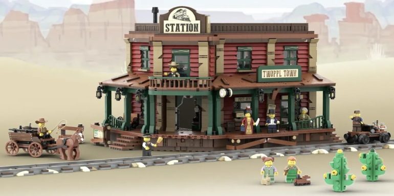 Der Old Western Bahnhof wird ins LEGO Ideas Review gewählt