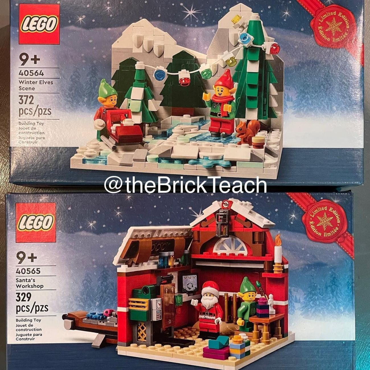LEGO 40564 Winter Elves Scene & 40565 Santa's Workshop: Erste Bilder der GWPs zu Weihnachten 2022