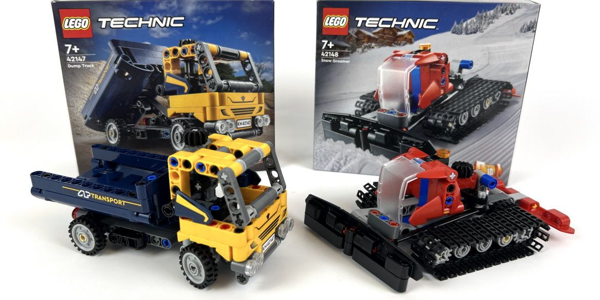 Lego Technic Snow Groomer und Dump Truck