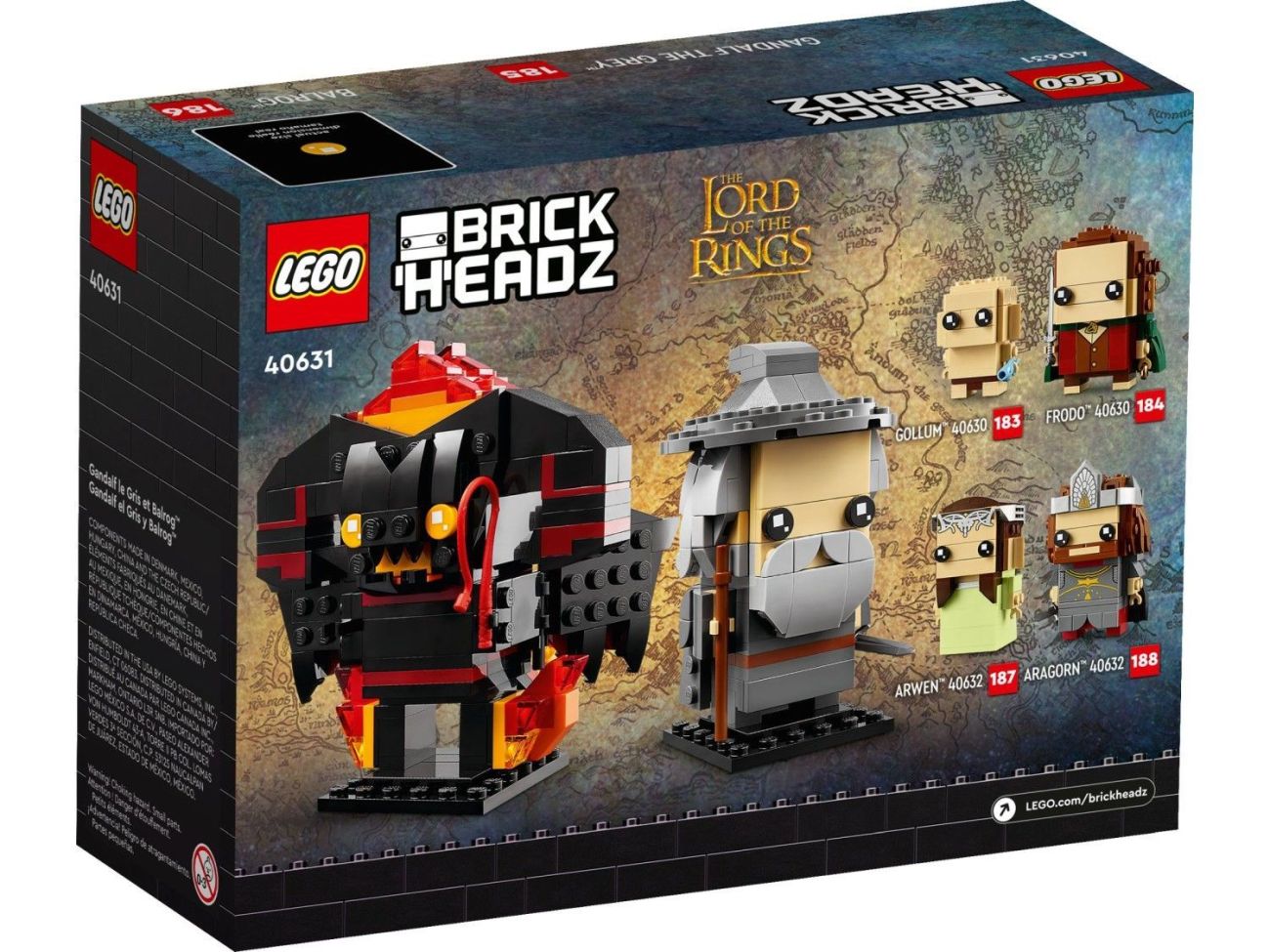 Die Rückkehr von LEGO Herr der Ringe: 6 neue BrickHeadz erscheinen im Januar 2023